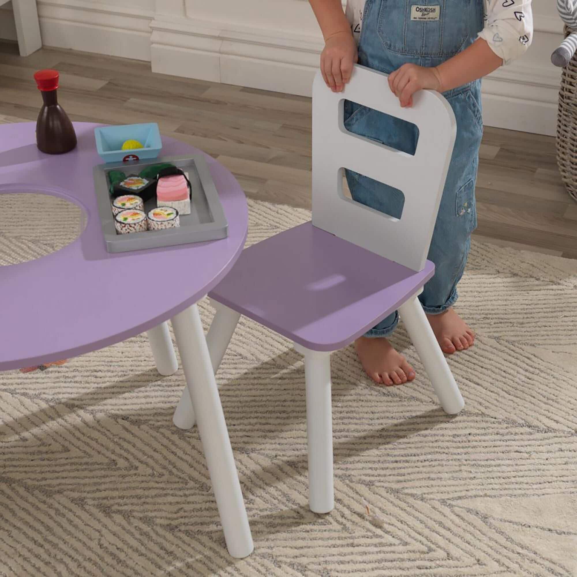 Kidkraft round storage table & 2 chair discount set