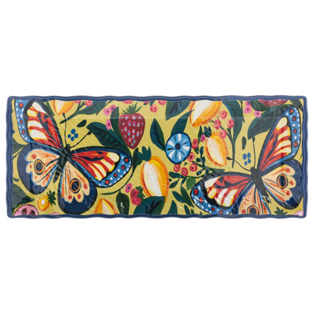 Ganz Frolicking Butterflies Platter in Multicolor, , large