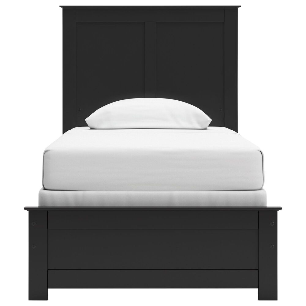 Ashley Maribel Twin Panel Bed in Black, , large