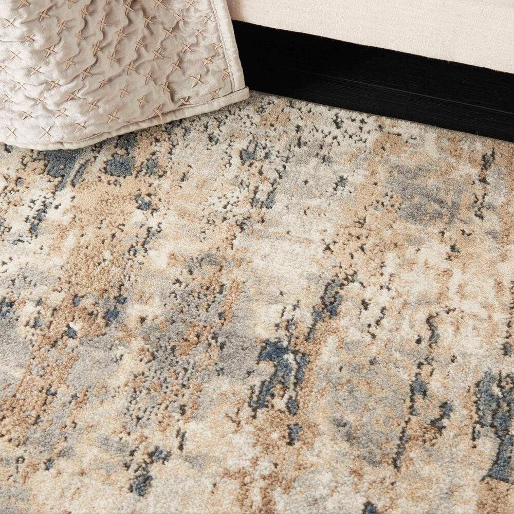 Nourison Quarry QUA01 2&#39;2&quot; x 3&#39;9&quot; Beige and Grey Area Rug, , large