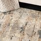 Nourison Quarry QUA01 2"2" x 3"9" Beige and Grey Area Rug, , large