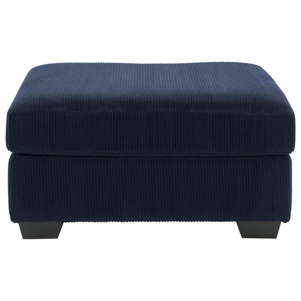 Ashley SimpleJoy Oversized Accent Ottoman in Navy, , large