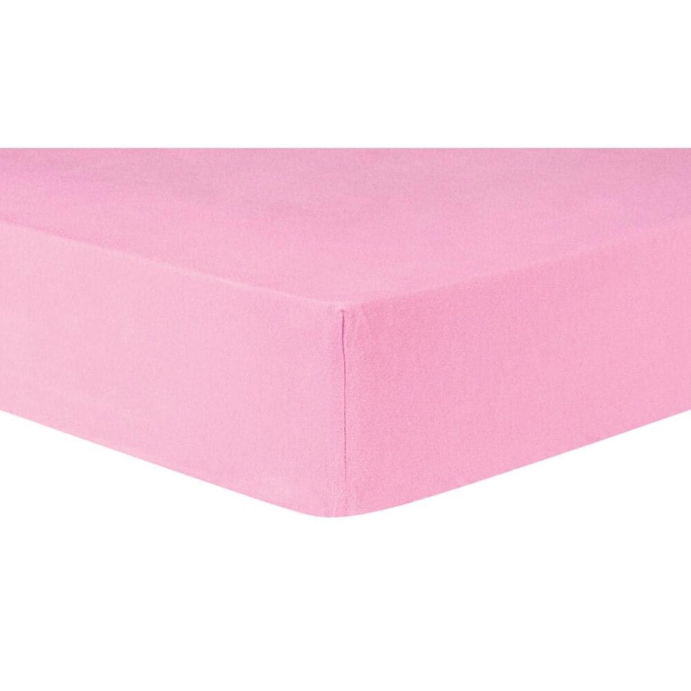 Trend Lab LLC Pink Deluxe Flannel Fitted Crib Sheet, , large