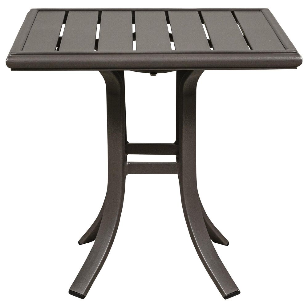 Winston Furniture Co 24" Square End Table in Weathered Teak, , large