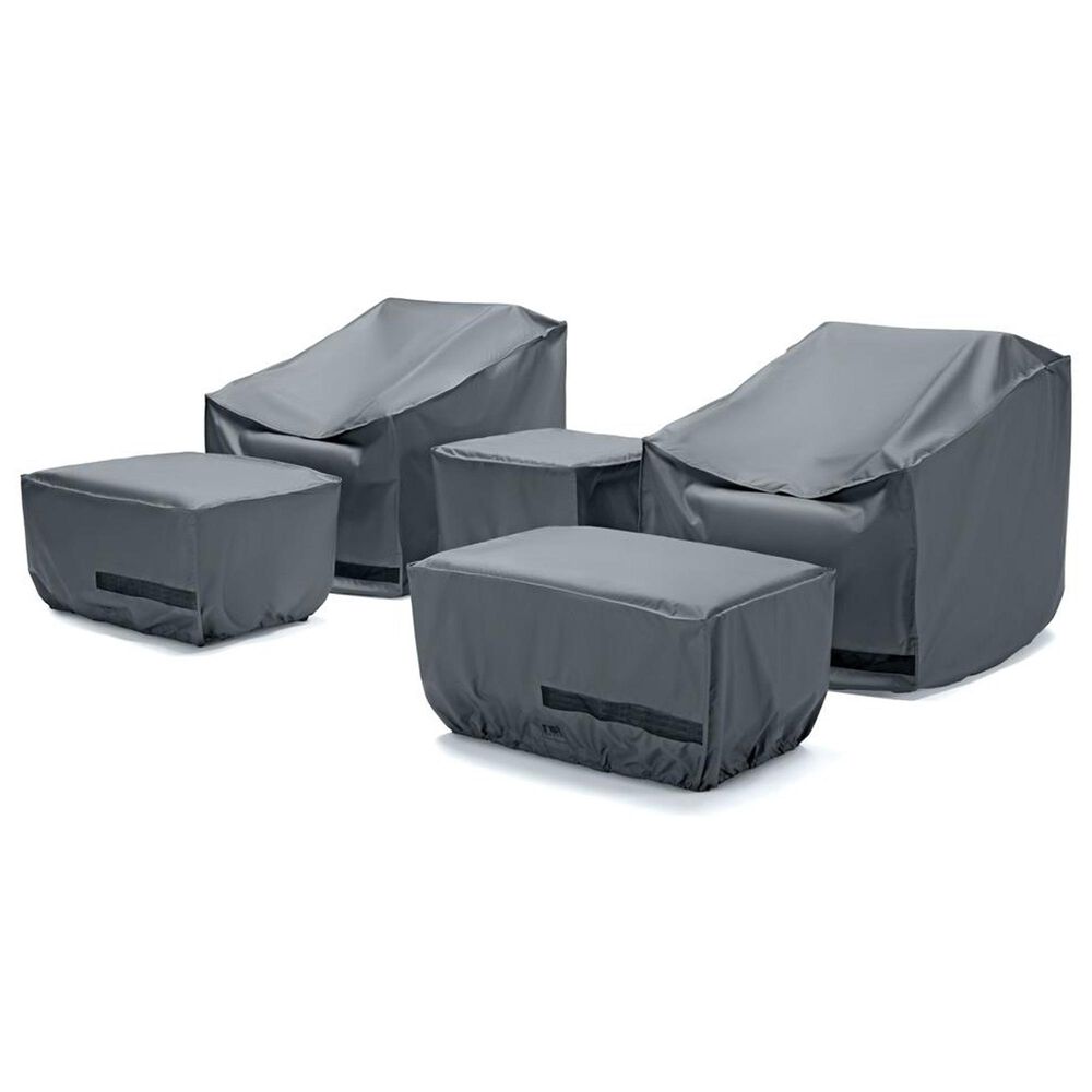 RST Brands Deco 5-Piece Club Chair Furniture Cover Set in Gray, , large