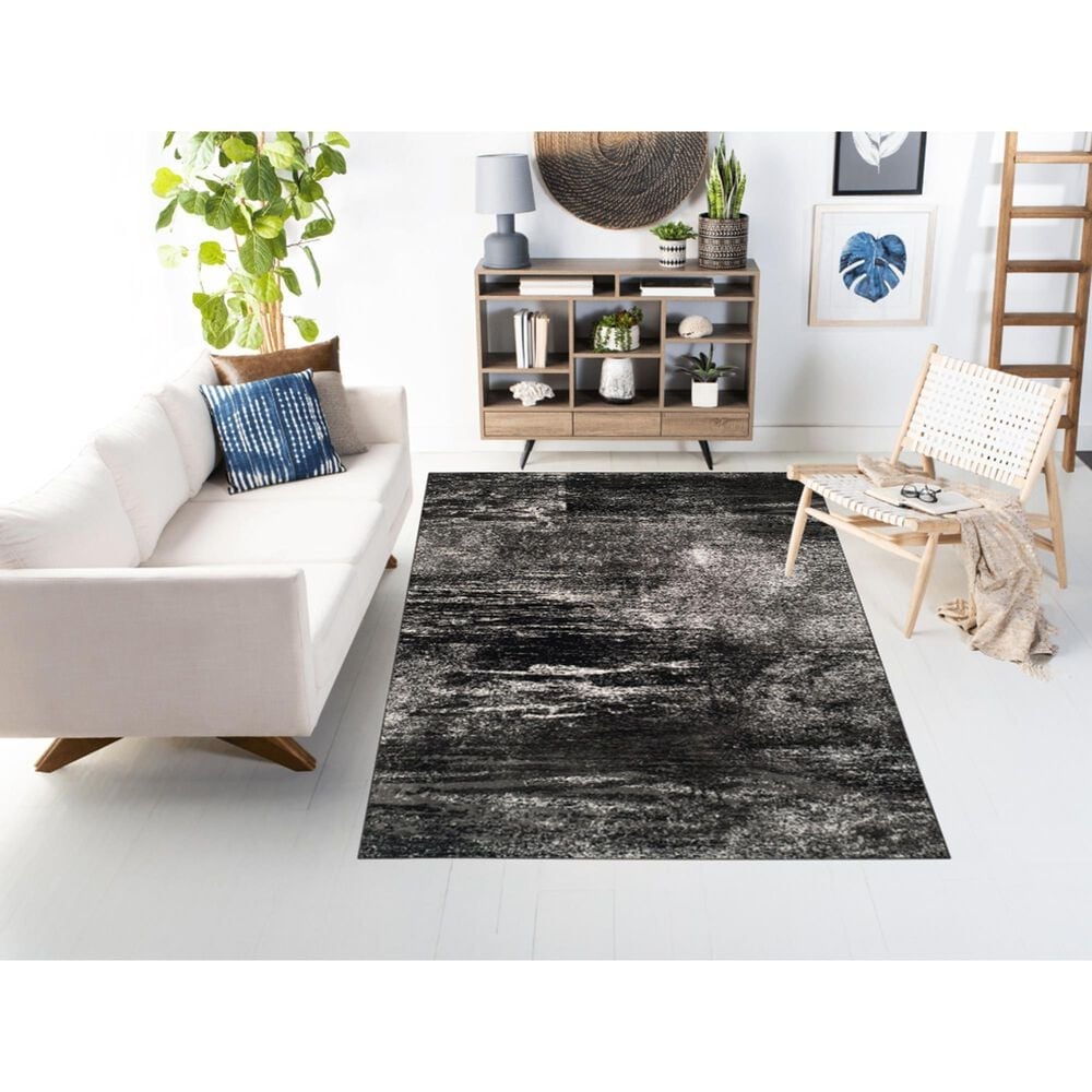 Safavieh Adirondack 8&#39; x 10&#39; Silver and Black Area Rug, , large