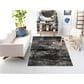 Safavieh Adirondack 8" x 10" Silver and Black Area Rug, , large