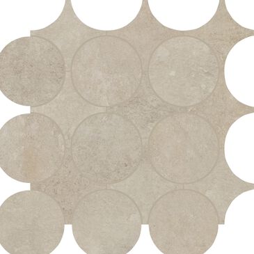 Dal-Tile Rekindle Beige 13.5" x 13.5" Canvas Dot Porcelain Mosaic Sheet, , large