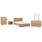 St Claire Home Margot and Theo 5 Piece Full Platform Panel Set in Desert Oak, , large