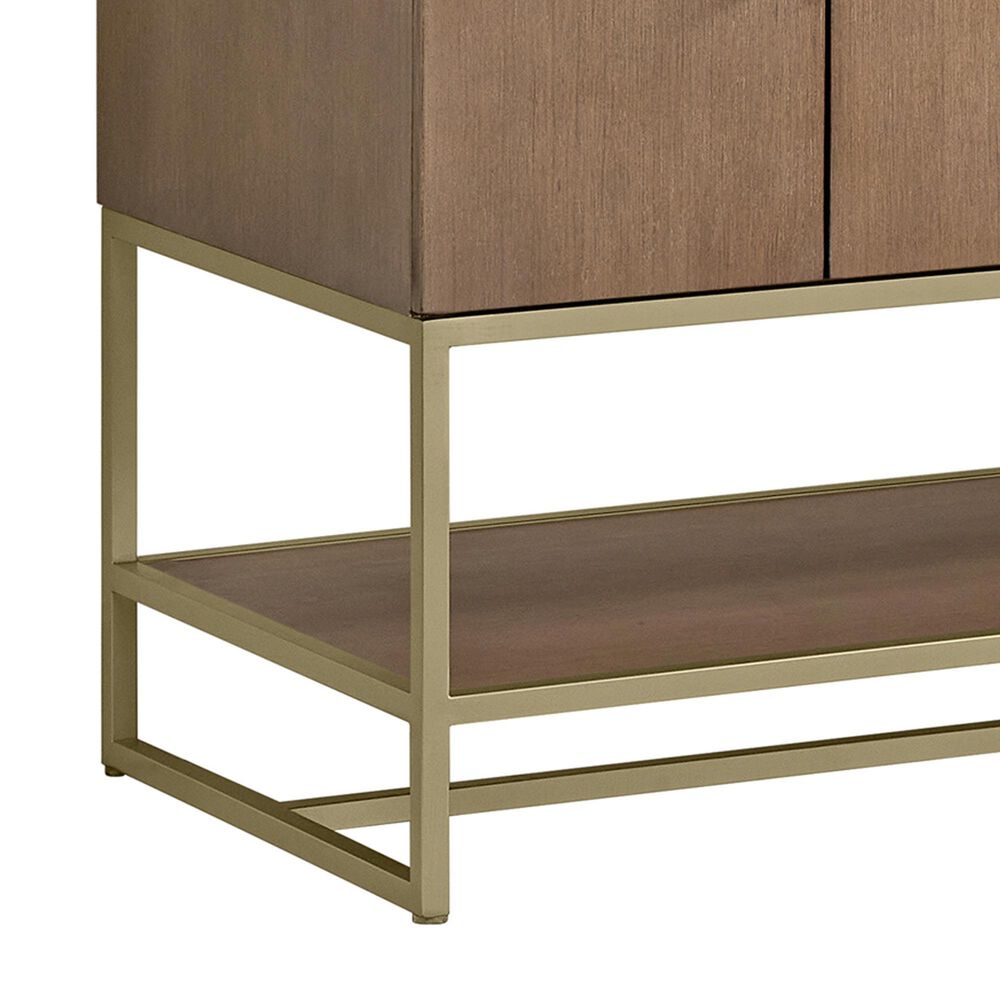 37B Mauri 60" Double Bathroom Vanity with Metal Base in Walnut Drift with High-Profile 4" White Composite Stone Top, , large