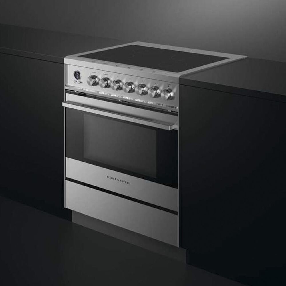 Fisher &amp; Paykel 30&quot; Induction Electric Freestanding Range in Stainless Steel, , large
