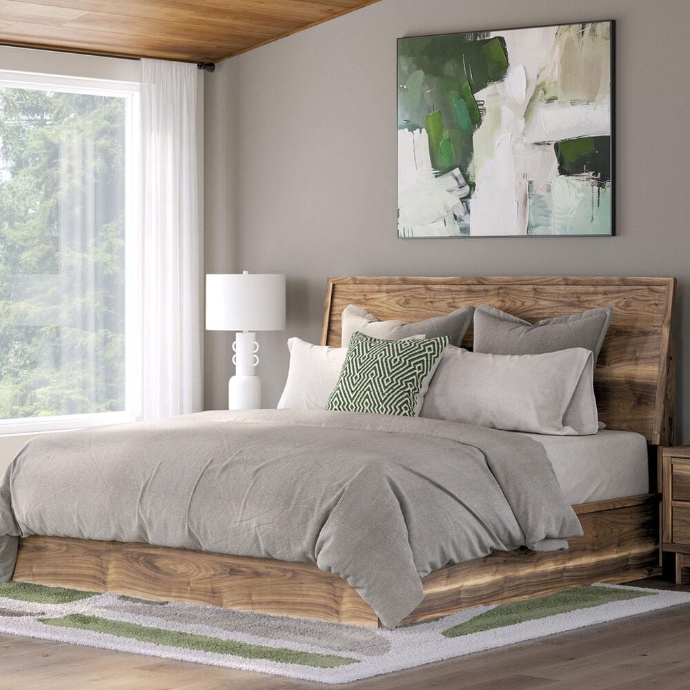 Ashley Chirason King Platform Bed in Warm Natural Brown, , large