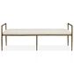 Furniture of America Lalia Metal Padded Upholstered Bench in Matte Gold, , large