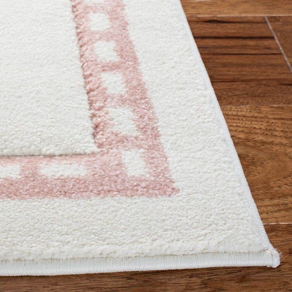 Safavieh Carousel CRK166 4&#39; x 6&#39; Ivory and Pink Kids  Area Rug, , large