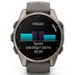 Garmin fenix 9 Smartwatch 43mm Titanium with Pebble Gray Silicone Band, , large