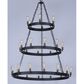 Maxim Lighting Noble 30-Light Chandelier in Black and Natural Aged Brass, , large