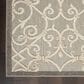 Nourison Aloha Damask 7"10" x 10"6" Natural Indoor/Outdoor Area Rug, , large
