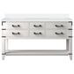 Lexora Home Norwalk 60" Double Bathroom Vanity in White Oak with White Cultured Marble Top  and Rectangle Sink, , large