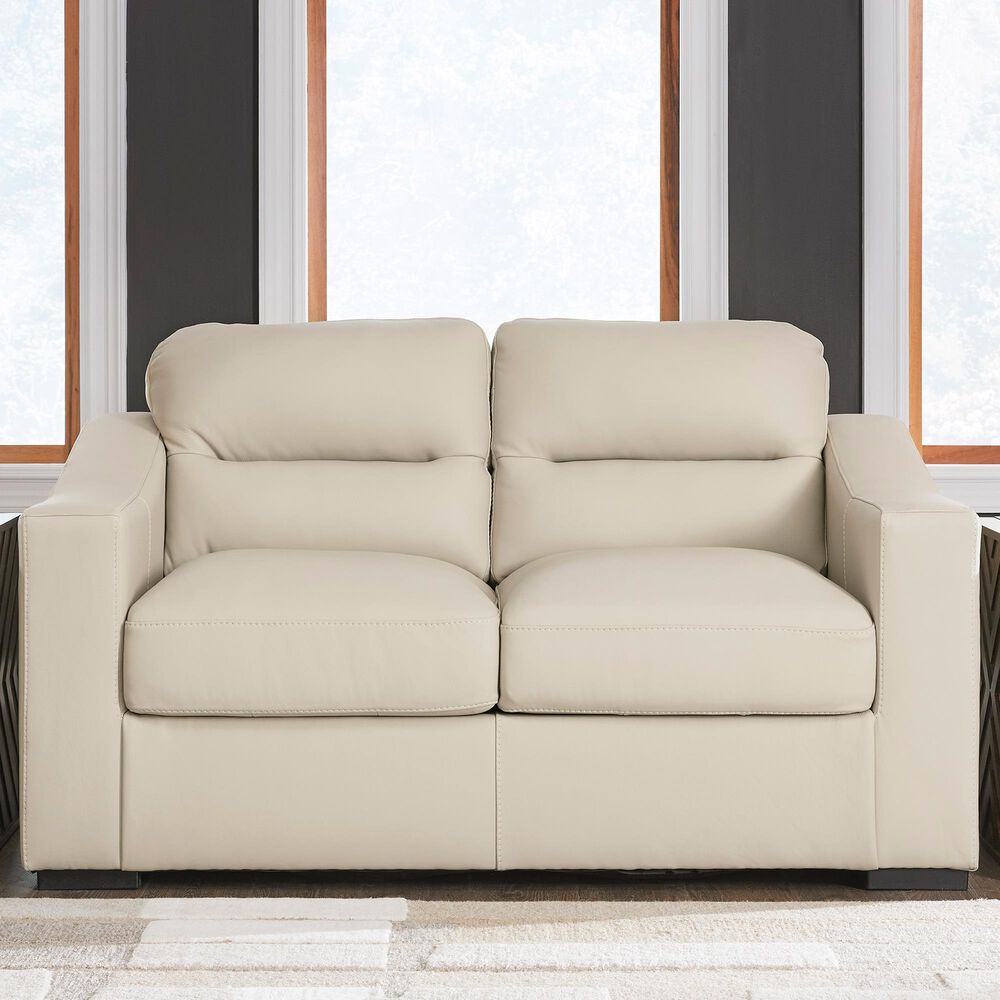 Ashley Treasure Trove Stationary Loveseat in Almond, , large