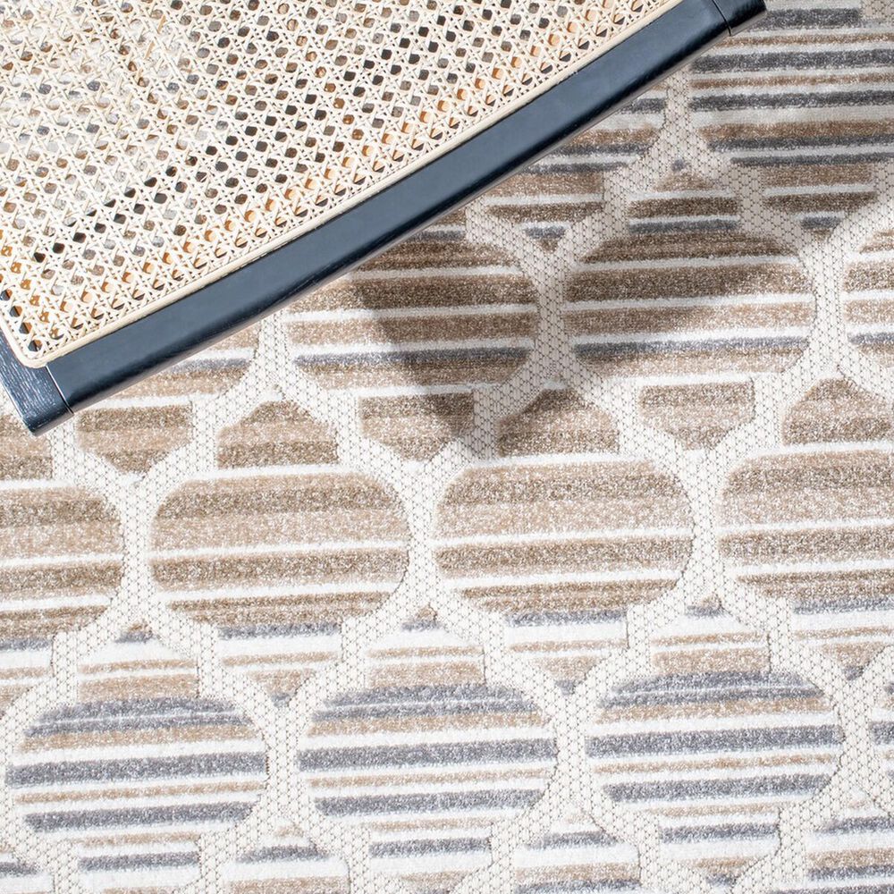 Safavieh Cabana CBN333F 8&#39; x 10&#39; Grey and Ivory Indoor/Outdoor Area Performance Rug, , large