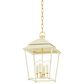 Hudson Valley Lighting Natick 12.5" 4-Light Lantern in Aged Brass and Soft Sand, , large