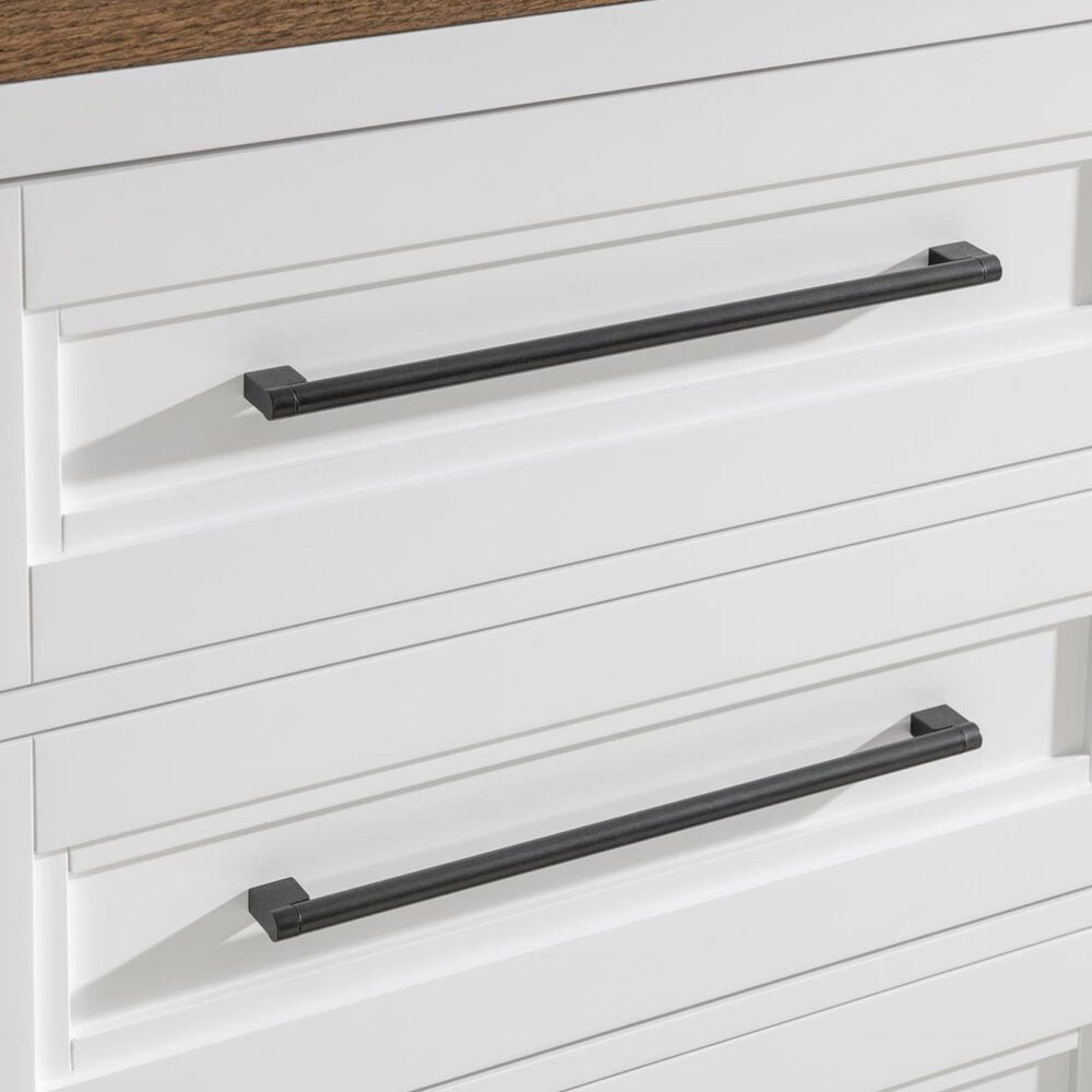 Legacy Classic Dutton 5 Drawer Chest in White and Toasted Oak, , large