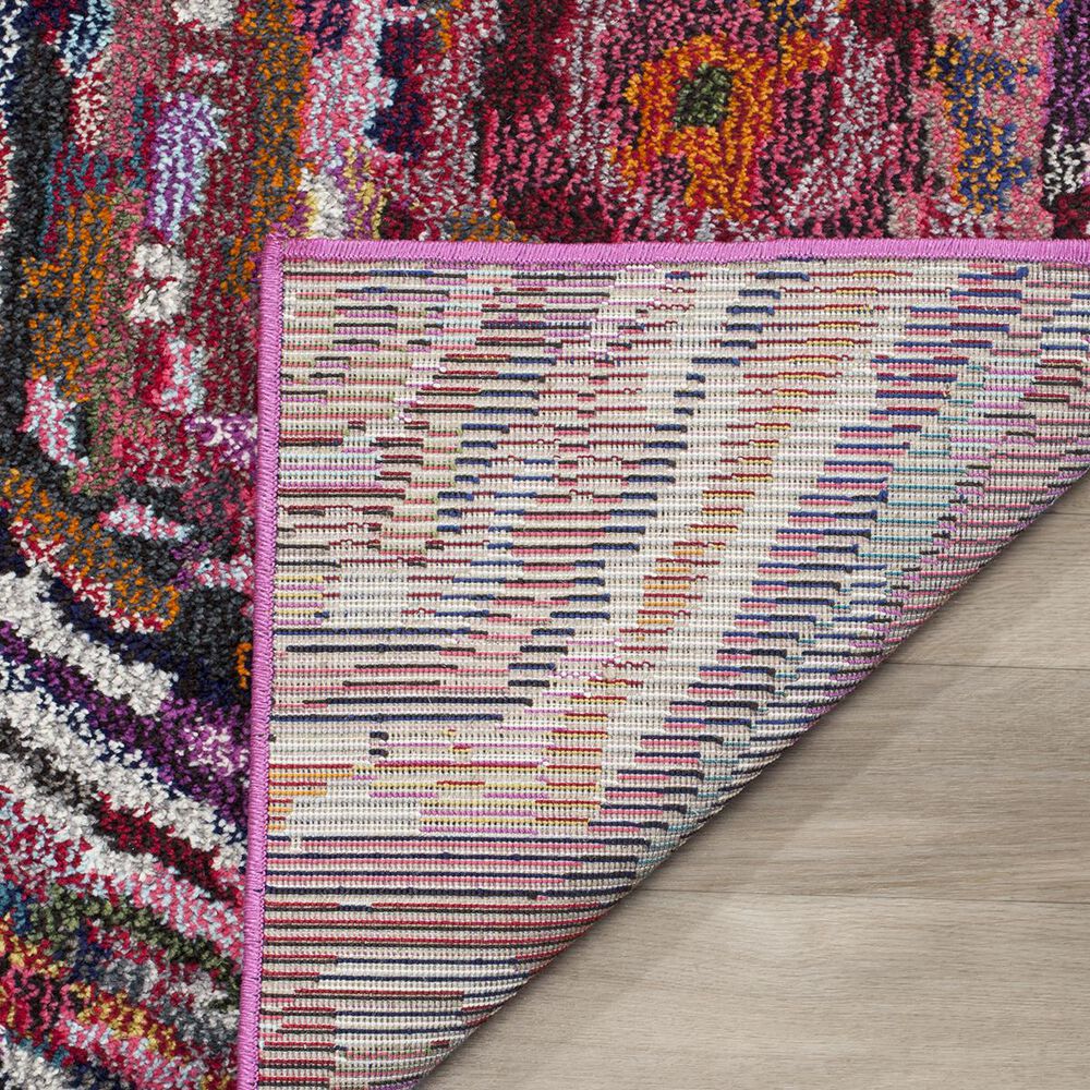 Safavieh Monaco MNC224D-5 5&#39;1&quot; x 7&#39;7&quot; Pink/Multi Area Rug, , large