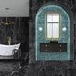 Dal-Tile Miramo Horizon 3" Fan Undulated on 13.25" x 12.75" Ceramic Mosaic Sheet, , large