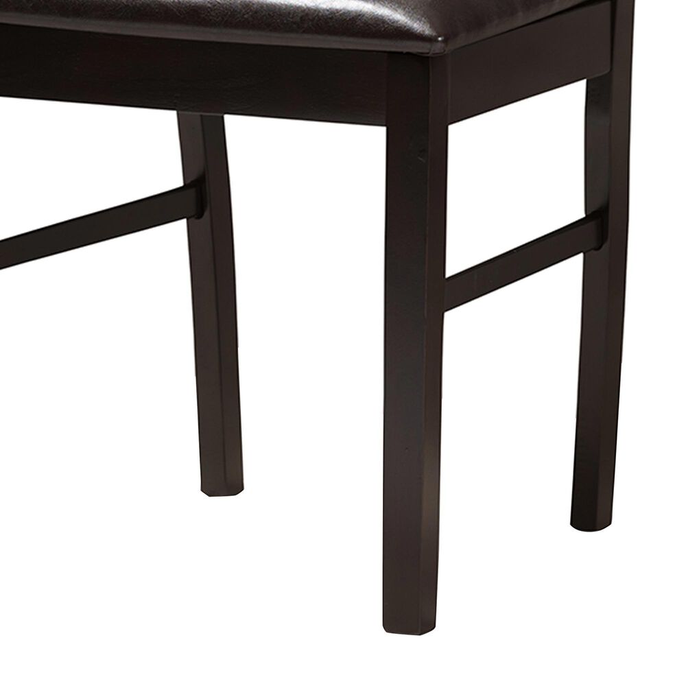 Baxton Studio Thea Side Chair in Dark Brown (Set of 2), , large