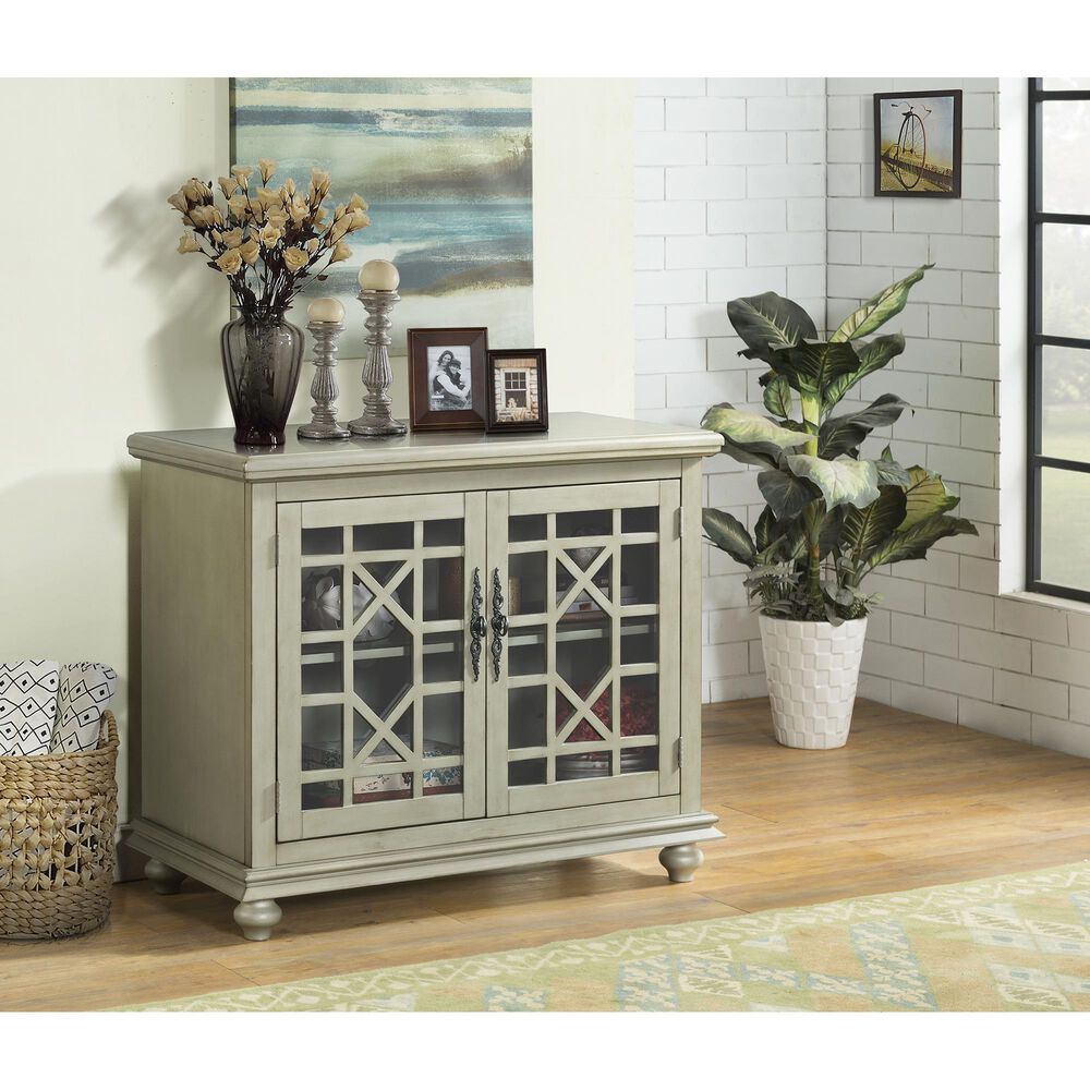 Martin Svensson Home Marche Small Spaces 32&quot; TV Stand in Antique Silver, , large
