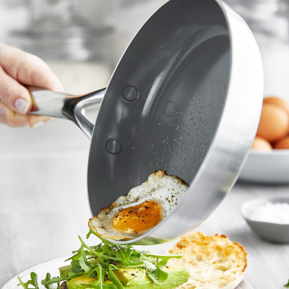 Green Pan GP5 8" Open Frypan in Stainless Steel, , large