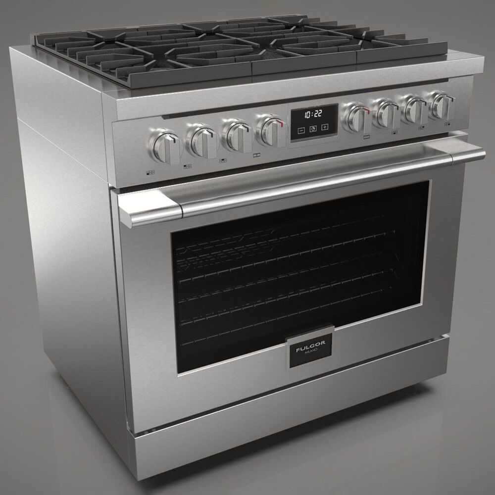 Fulgor Milano Accento 5.7 Cu. Ft. 36&quot; Professional All Gas Range in Stainless Steel, , large