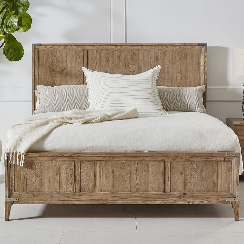 Vantage Passage Panel Queen Bed in Light Oak, , large