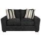 Northwestern Zazie Stationary Loveseat in Onyx, , large