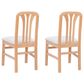 Linon Home Decor Pamela Side Chair in Natural (Set of 2), , large