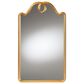 Baxton Studio Eara Wall Mirror with Decorative Top in Gold, , large