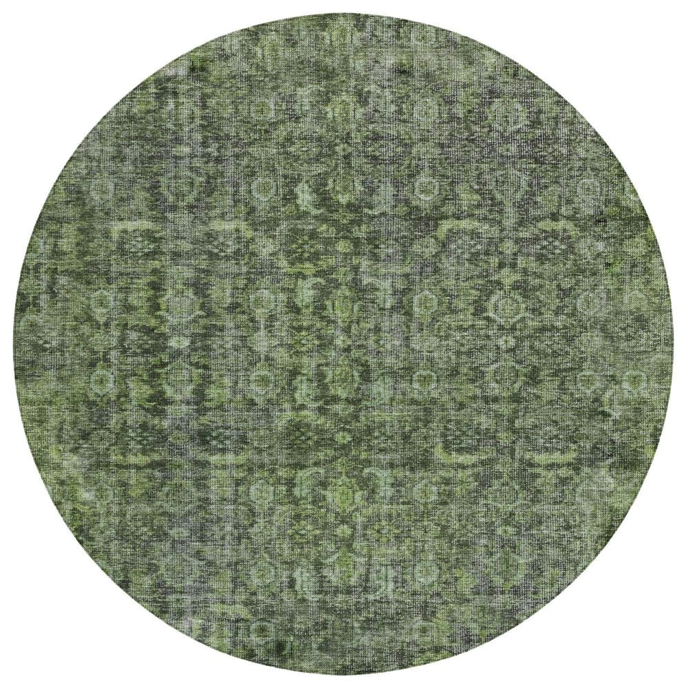 Dalyn Rug Company Karaj KJ3 8" Round Cactus Indoor/Outdoor Area Rug, , large