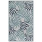 Nourison Garden Oasis Nature Blue 3" x 5" Indoor/Outdoor Area Rug, , large