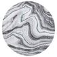 Safavieh Craft CFT819Y 4" Round Grey and Green Area Rug, , large