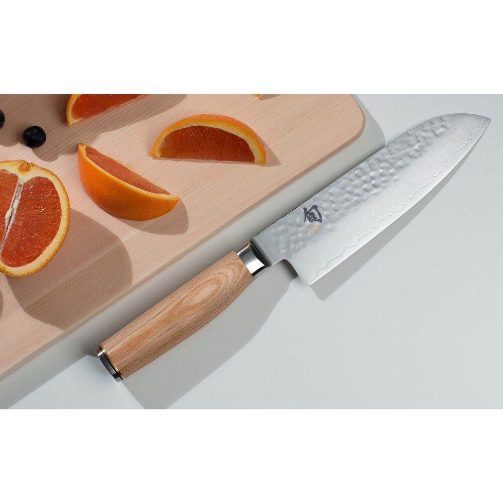 Shun Premier Blonde Santoku 7&quot; in Blonde and Silver, , large