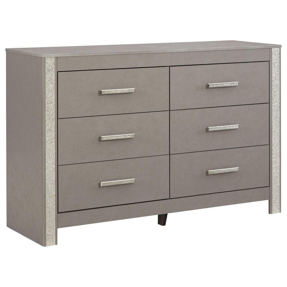 Ashley Surancha 6-Drawer Dresser in Gray, , large