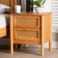 Baxton Studio Jenn 2-Drawer Nightstand in Golden Brown, , large