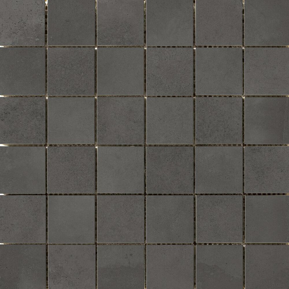Emser Borigni Black 12" x 12" Porcelain Mosaic Sheet, , large