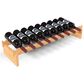 HOMLUX 9-Bottle Bamboo Stackable Modular Wine Rack in Natural, , large