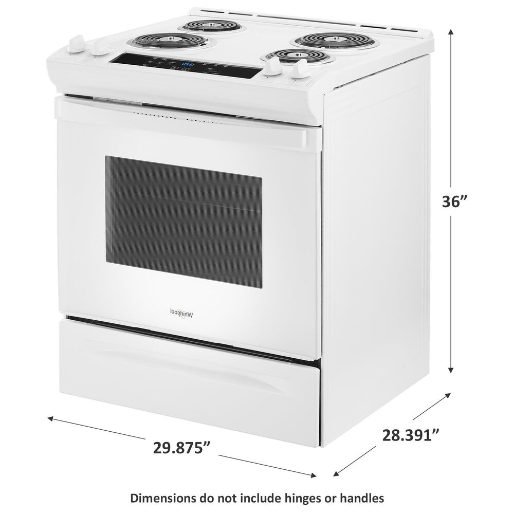 Whirlpool 4.8 Cu. Ft. Slide-in Electric Range in White, , large