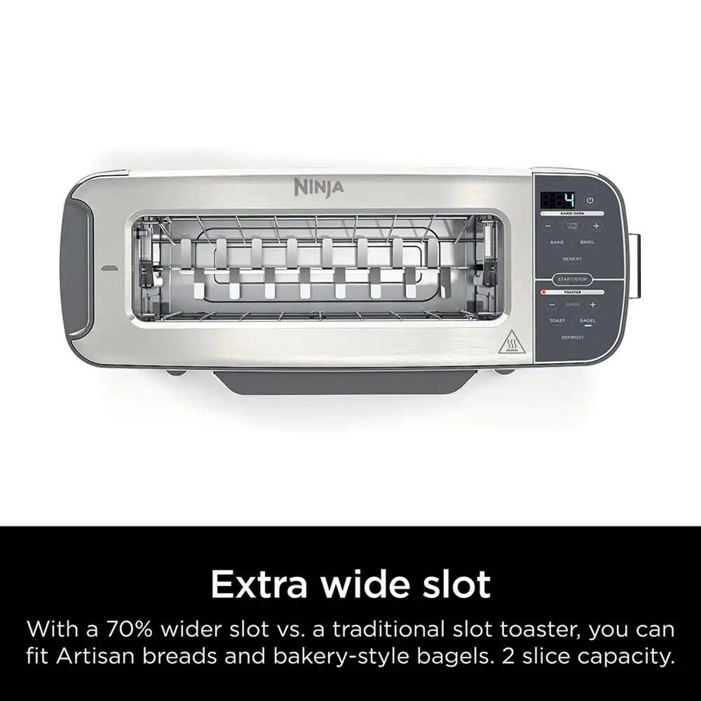 Commercial Chef Toaster with 2 Extra Wide Slots, 6 Settings, Cool Touch  Technology