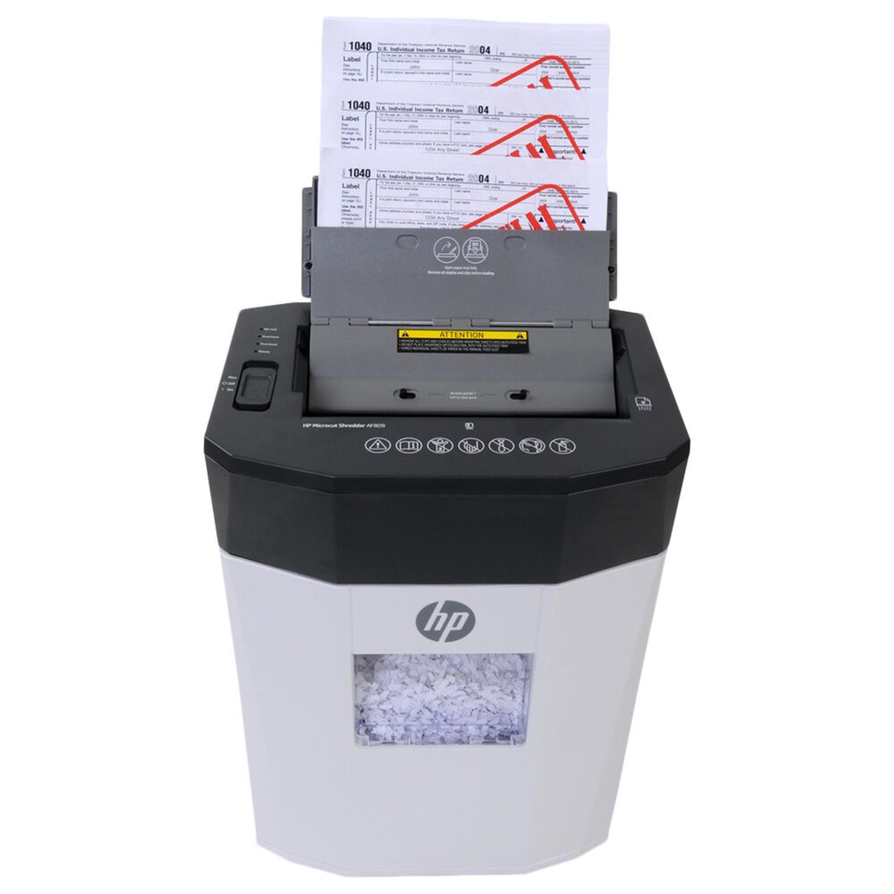 HP 80 Sheets Autofeed Microcut Shredder in White, , large