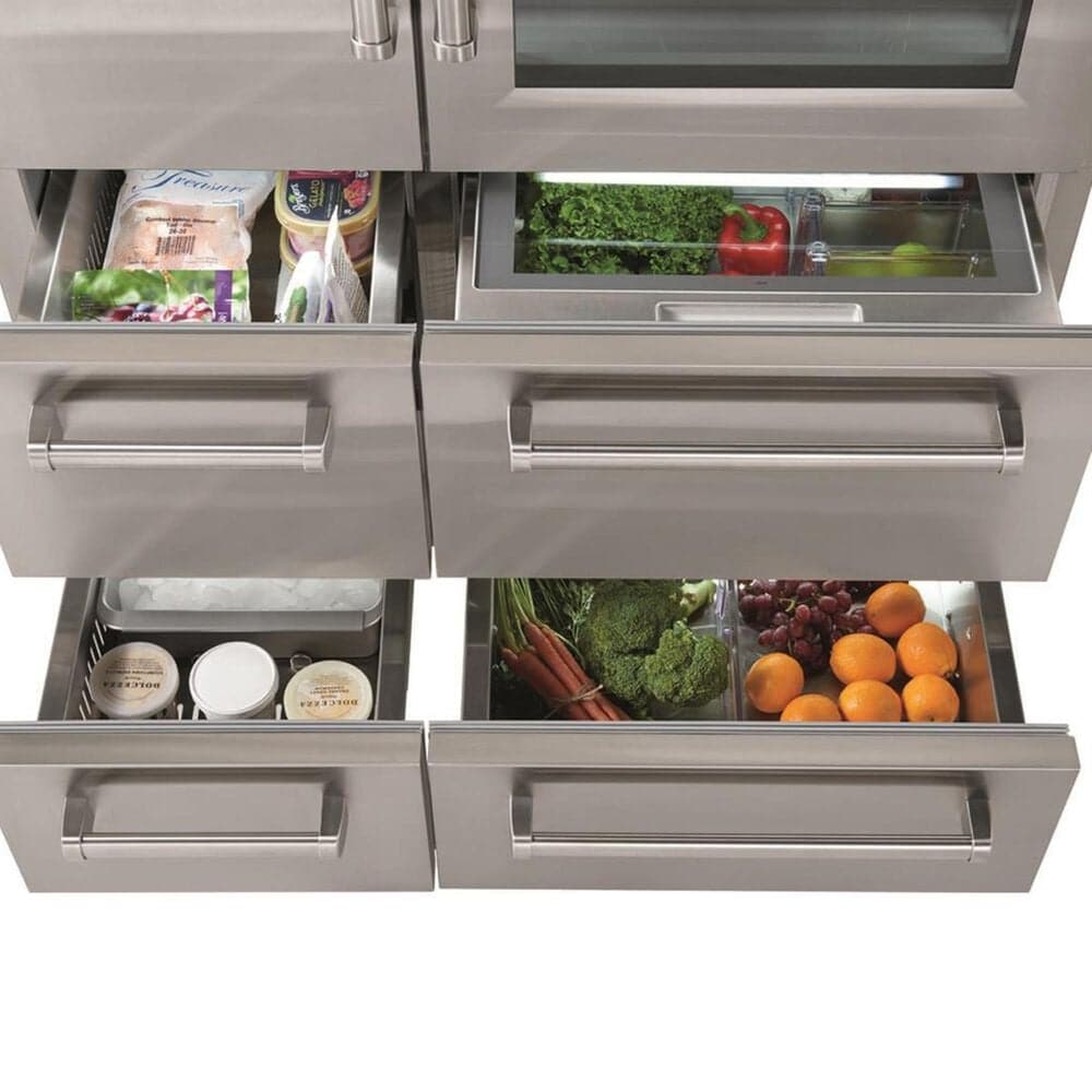 Sub Zero 48&quot; Pro Refrigerator and Freezer with Glass Door in Stainless Steel, , large