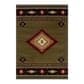 Oriental Weavers Hudson 87J 1"10" x 7"6" Green Runner, , large