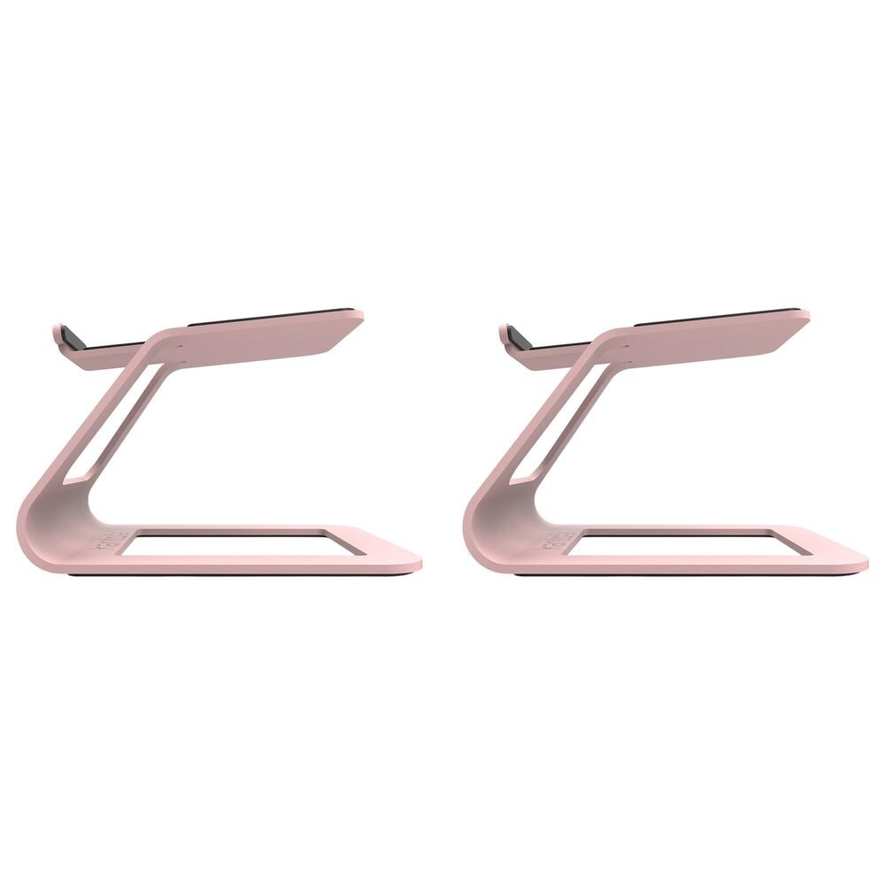Kanto Elevated Desktop Speaker Stand for Small Speakers in Pink (Set of 2), , large